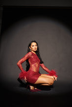 Load image into Gallery viewer, MADE TO ORDER: KIKO Lace Skirt (Burgandy)