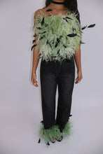 Load image into Gallery viewer, INSTOCK: MATILDA Jeans with Feathers (Green)