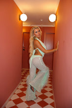 Load image into Gallery viewer, MADE TO ORDER: GISELLE Cowl Neck Top in Sequin Knit (Mint)