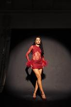 Load image into Gallery viewer, MADE TO ORDER: KIKO Lace Skirt (Burgandy)