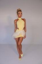 Load image into Gallery viewer, MADE TO ORDER: AZALEA Feather Skirt (Lemon)