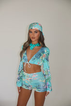 Load image into Gallery viewer, MADE TO ORDER: MABEL Top (Blue floral animal print)