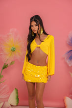 Load image into Gallery viewer, INSTOCK: AMELIA Top and Sequin Skirt (Yellow)