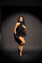 Load image into Gallery viewer, MADE TO ORDER: AZALEA Feather Skirt (Black)