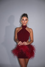 Load image into Gallery viewer, MADE TO ORDER: AZALEA Bodysuit (Burgundy Sparkle)