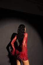 Load image into Gallery viewer, MADE TO ORDER: KIKO Lace Skirt (Burgandy)