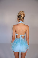 Load image into Gallery viewer, MADE TO ORDER: AZALEA Feather Skirt (Blue)