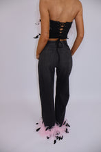 Load image into Gallery viewer, INSTOCK: MATILDA Jeans with Feathers (Baby Pink)