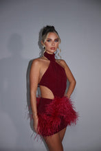 Load image into Gallery viewer, MADE TO ORDER: AZALEA Bodysuit (Burgundy Sparkle)