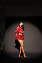 Load image into Gallery viewer, MADE TO ORDER: KIKO Lace Skirt (Burgandy)