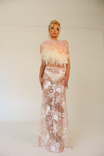 Load image into Gallery viewer, MADE TO ORDER: MAYBELLE Feather Top (Nudes)