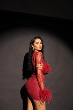 Load image into Gallery viewer, MADE TO ORDER: KIKO Lace Skirt (Burgandy)