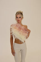 Load image into Gallery viewer, MADE TO ORDER: MAYBELLE Faux Leather Feather Top