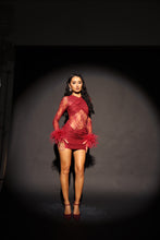Load image into Gallery viewer, MADE TO ORDER: KIKO Lace Skirt (Burgandy)
