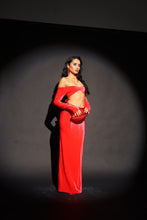 Load image into Gallery viewer, MADE TO ORDER: ODETTE Luxury Velvet Maxi Dress (Red)
