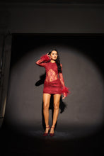 Load image into Gallery viewer, MADE TO ORDER: KIKO Lace Skirt (Burgandy)