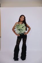 Load image into Gallery viewer, INSTOCK: LOLA Feather Corset Top (Green)