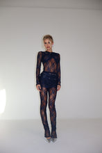 Load image into Gallery viewer, MADE TO ORDER: AURELIA Lace Leggings (Navy)