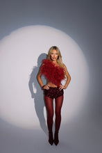 Load image into Gallery viewer, MADE TO ORDER: KESIA Sequin Knicker Shorts (Burgundy)