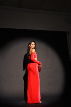 Load image into Gallery viewer, MADE TO ORDER: ODETTE Luxury Velvet Maxi Dress (Red)