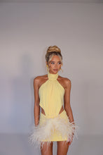 Load image into Gallery viewer, MADE TO ORDER: AZALEA Feather Skirt (Lemon)