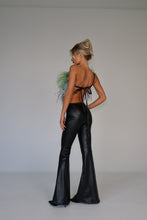 Load image into Gallery viewer, MADE TO ORDER: MAYBELLE Faux Leather Trousers (Black)