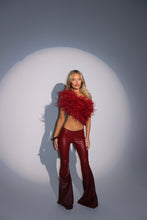 Load image into Gallery viewer, MADE TO ORDER: MAYBELLE Faux Leather Trousers (Burgundy)