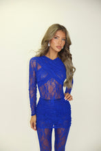 Load image into Gallery viewer, MADE TO ORDER: AURELIA Lace Bodysuit (Electric Blue)