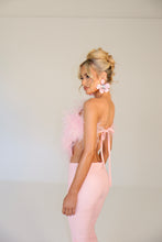 Load image into Gallery viewer, MADE TO ORDER: MAYBELLE Feather Top (Baby Pink)