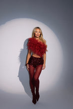 Load image into Gallery viewer, MADE TO ORDER: KESIA Sequin Knicker Shorts (Burgundy)