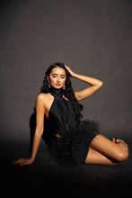 Load image into Gallery viewer, MADE TO ORDER: AZALEA Feather Skirt (Black)