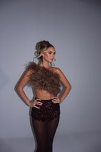 Load image into Gallery viewer, MADE TO ORDER: KESIA Sequin Knicker Shorts (Brown)