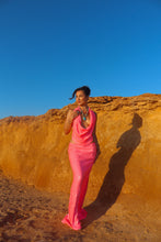 Load image into Gallery viewer, MADE TO ORDER: TALITA Cowl Neck Sequin Top (Hot Pink)