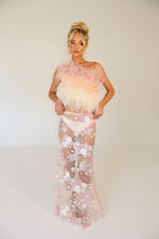 Load image into Gallery viewer, MADE TO ORDER: CARA Sequin Sheer Maxi Skirt