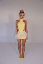 Load image into Gallery viewer, MADE TO ORDER: AZALEA Feather Skirt (Lemon)