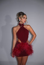 Load image into Gallery viewer, MADE TO ORDER: AZALEA Bodysuit (Burgundy Sparkle)