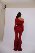 Load image into Gallery viewer, INSTOCK: CLARA Lace Trousers (Burgundy)
