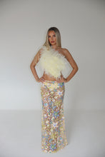 Load image into Gallery viewer, MADE TO ORDER: ELARA Sheer Sequin Maxi Skirt
