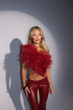 Load image into Gallery viewer, MADE TO ORDER: MAYBELLE Faux Leather Trousers (Burgundy)
