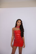 Load image into Gallery viewer, MADE TO ORDER: HARPER Sequin Choker (Red)
