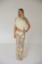Load image into Gallery viewer, MADE TO ORDER: ELARA Sheer Sequin Maxi Skirt
