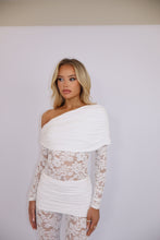 Load image into Gallery viewer, INSTOCK: CLARA Lace Bodysuit (White)
