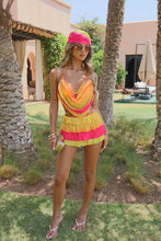 Load image into Gallery viewer, INSTOCK: CALISTA Shorts, Top and Headscarf (Sunset)
