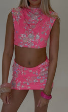Load image into Gallery viewer, MADE TO ORDER: ORIANA Padded Shoulder Top (Hot Pink)
