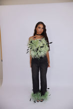 Load image into Gallery viewer, INSTOCK: MATILDA Jeans with Feathers (Green)
