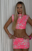 Load image into Gallery viewer, MADE TO ORDER: ORIANA Padded Shoulder Top (Hot Pink)
