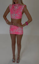 Load image into Gallery viewer, MADE TO ORDER: ORIANA Padded Shoulder Top (Hot Pink)

