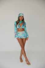 Load image into Gallery viewer, MADE TO ORDER: MABEL Headscarf (Blue floral animal print)
