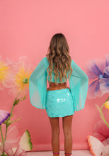 Load image into Gallery viewer, INSTOCK: AMELIA Top and Sequin Skirt (Aqua Blue)
