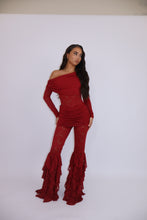 Load image into Gallery viewer, INSTOCK: CLARA Lace Trousers (Burgundy)
